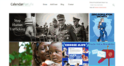 Desktop Screenshot of calendarforlife.org